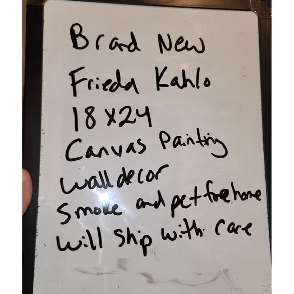 Frida Kahlo Canvas Painting Wall Decor 18x24 Inch Brand New - Picture 2 of 2